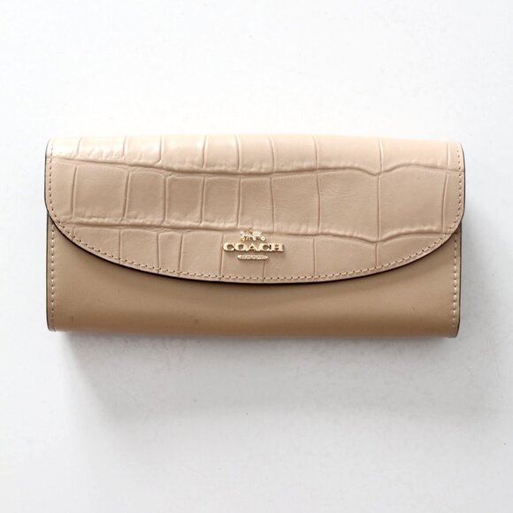 Coach Exotic Trim Slim Envelope Wallet - Picture 2 of 11